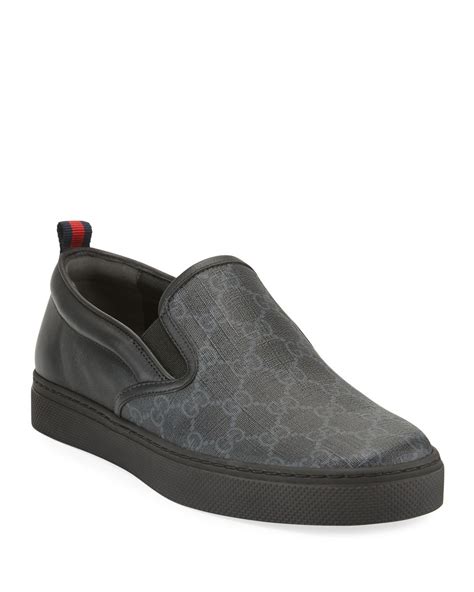 gucci dublin slip on sneakers|Gucci Men's Dublin GG Embossed Slip On Sneakers.